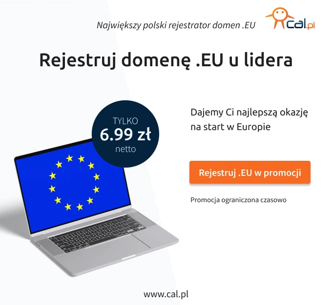 Promocja na rejestrację domeny .EU