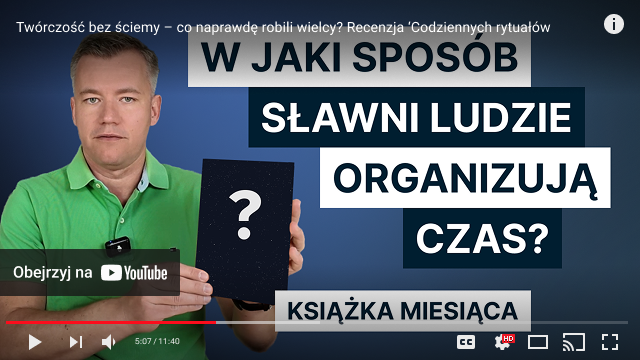 youtube player film książka miesiąca codzienne rytuały