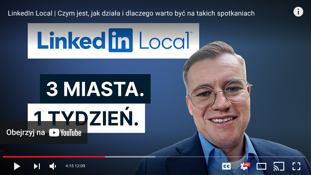 youtube player film linkedin local spotkania konferencje