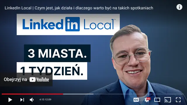 youtube player film linkedin local spotkania konferencje