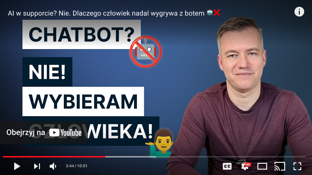 youtube player film ai w obsłudze klienta chatbot wsparcie ai czy cal.pl korzysta z chatbot