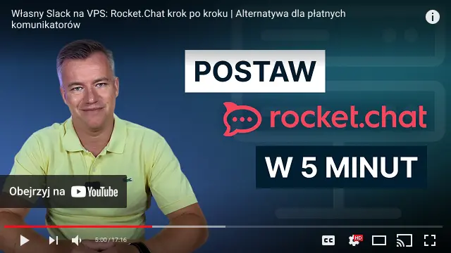 youtube player film jak postawić rocket.chat na vps poradnik