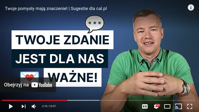 youtube player film sugestie cal pl sluchamy was wasze zdanie ma znaczenie 