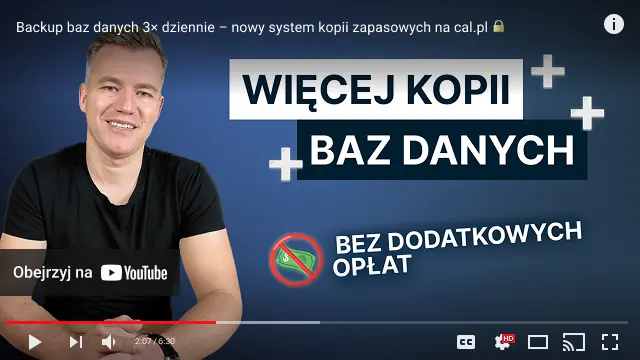 youtube player film wprowadzamy 3 kopie zapasowe baz danych