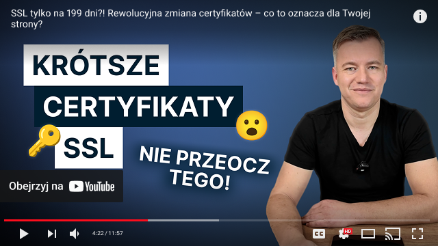 youtube player film zmiany w ssl certyfikaty ssl wazne 199 dni