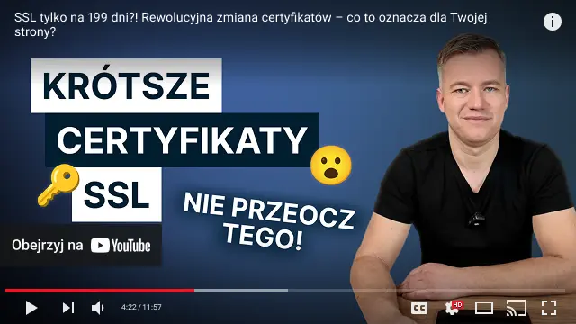 youtube player film zmiany w ssl certyfikaty ssl wazne 199 dni