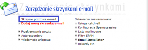 Skrzynki pocztowe email.