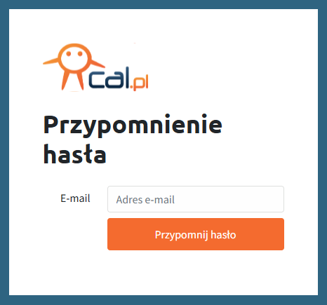 przypomnienie hasła centrum.cal.pl